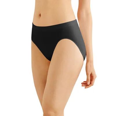 Jockey Women's Elance Supersoft Classic Fit Brief Black/light/ivory 10 for  sale online