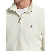Estate Rib Quarter-Zip Polo Shirt Pullover
