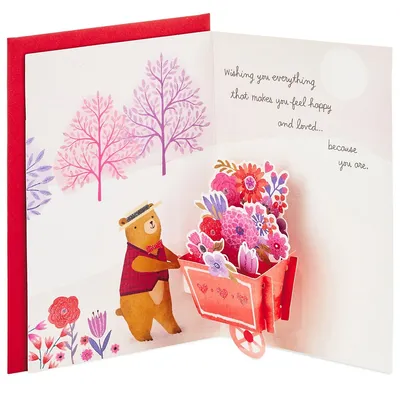 Paper Wonder Pop Up Valentines Day Card For Anyone (Beary Loved Valentine)