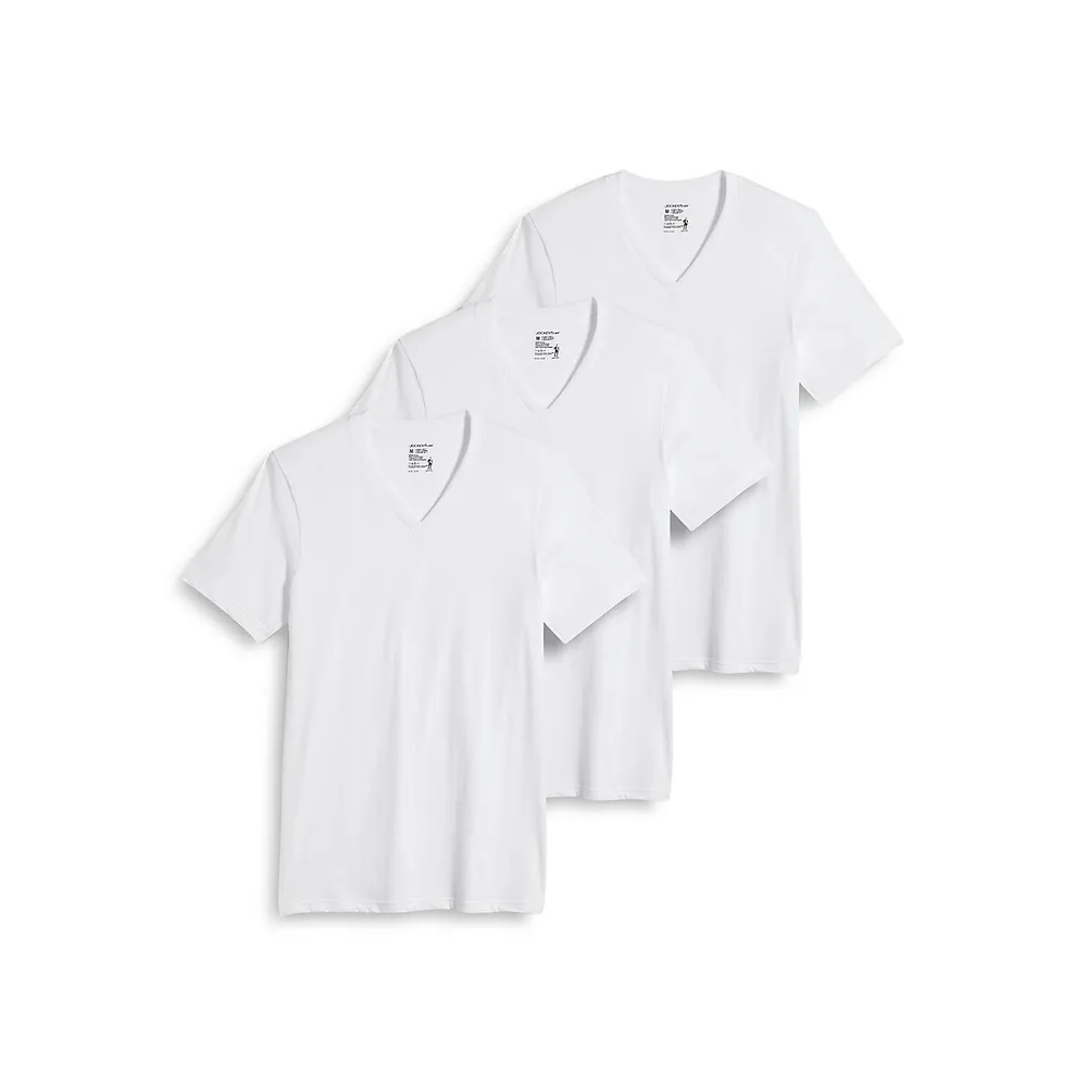 3-Pack Classic V-Neck T-Shirts with Staycool+ Technology