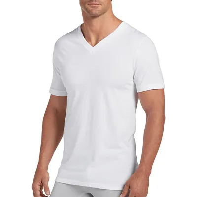 T-shirt classique à encolure en V avec technologie Staycool+, paquet de trois