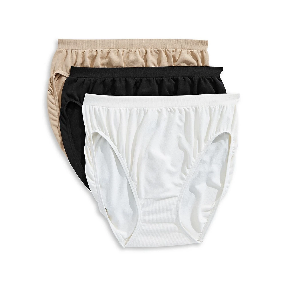 Jockey 3-Pack Comfies Microfiber French Cut