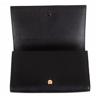Ysl Belle De Jour Leather Black Large Clutch Bag