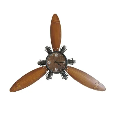 Airplane Propeller Wall Clock Small
