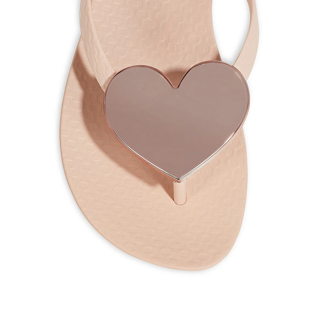 Heart PVC Flip Flops