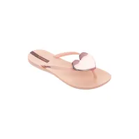 Wave Heart Flip Flops