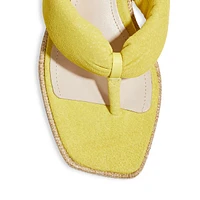 Januza Suede Knot-Strap Sandals