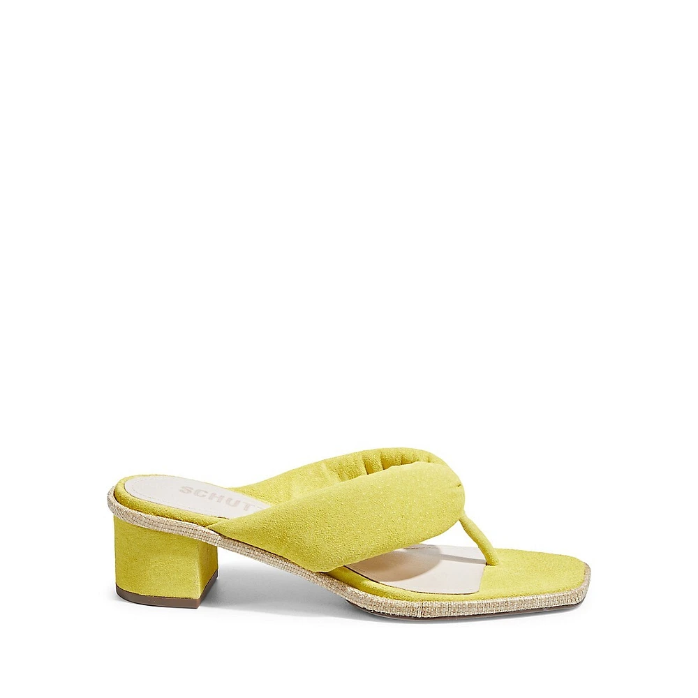 Januza Suede Knot-Strap Sandals