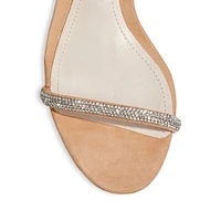 Derika Stone-Trimmed Open Nubuck Sandals