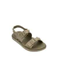 Spikes Buckled Sandals