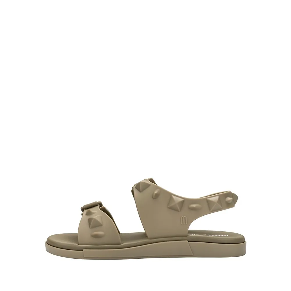 Spikes Buckled Sandals
