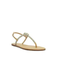 Pearly Leather Flats