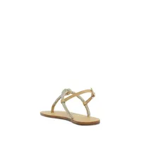 Pearly Leather Flats