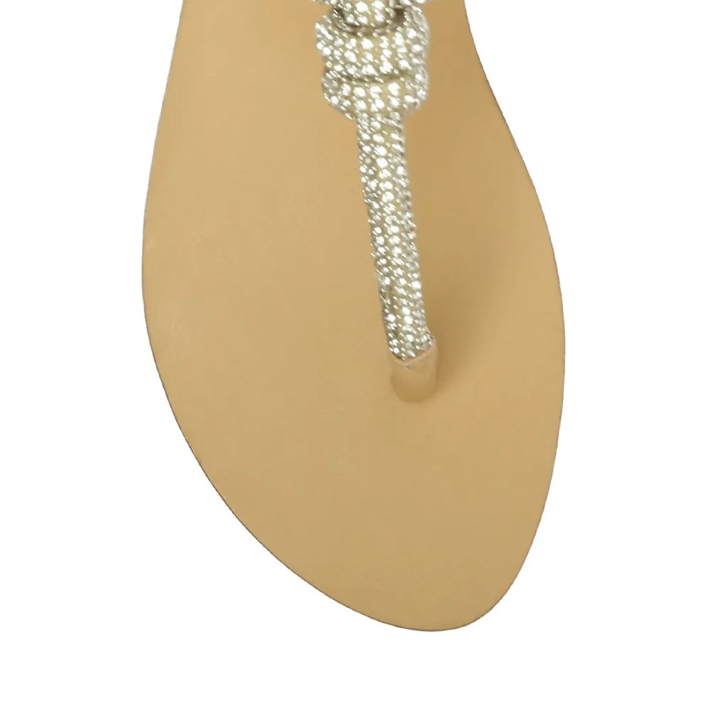 Pearly Leather Flats