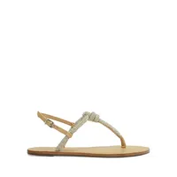 Pearly Leather Flats