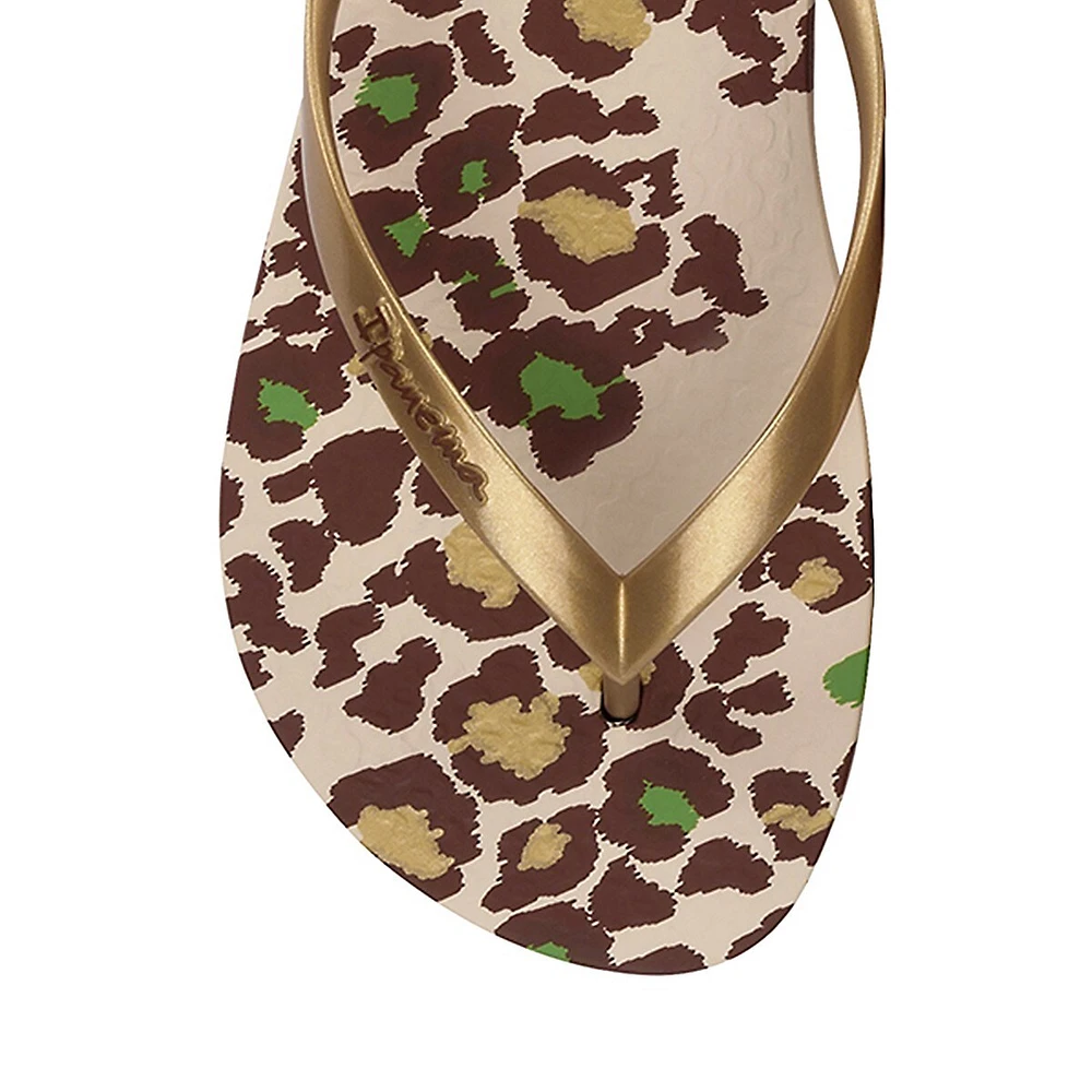 Animale Print III Fem Flip Flops