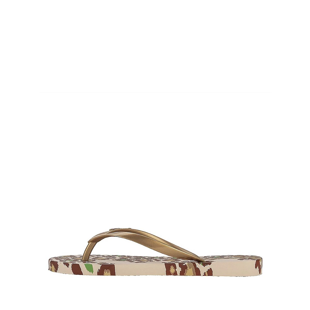 Animale Print III Fem Flip Flops
