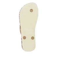 Animale Print III Fem Flip Flops