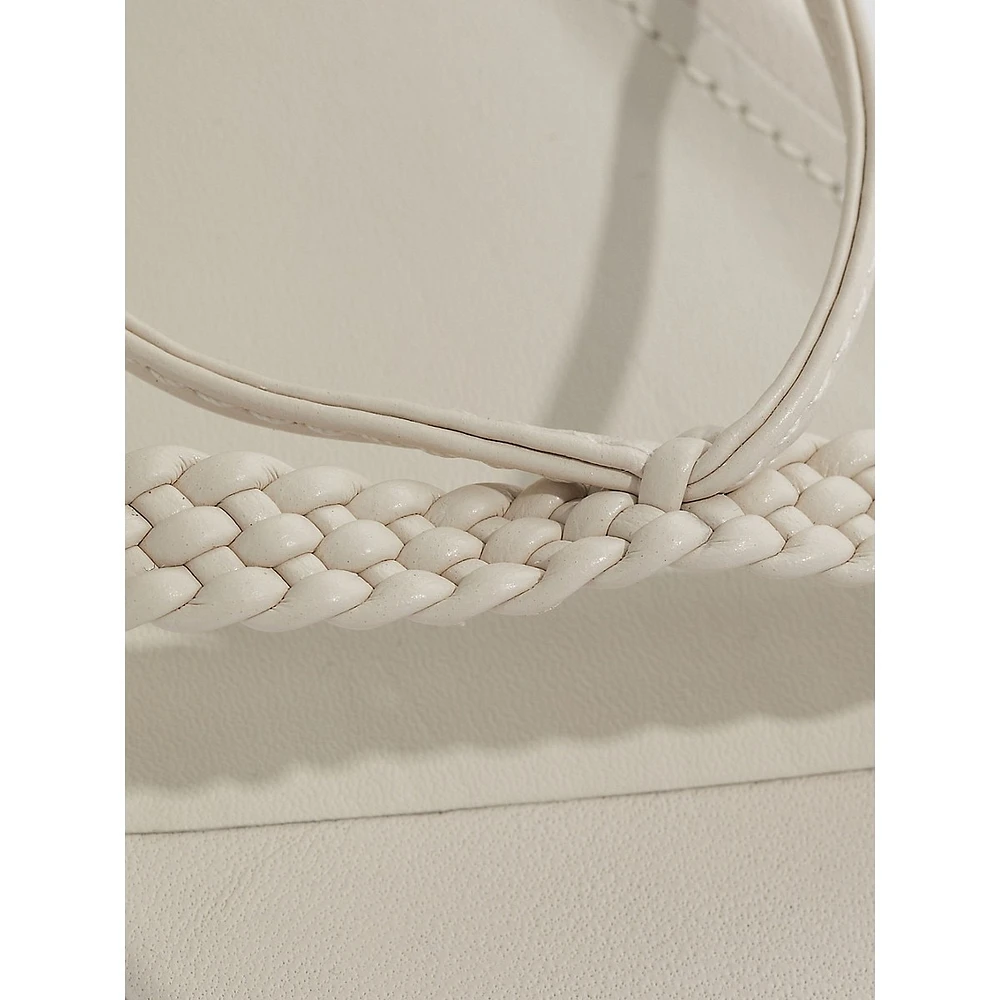 Maxima Braided Ankle-Wrap Sandals