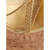 Maxima Ankle-Wrap Cork Platform Sandals