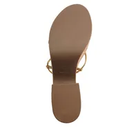 Maxima Ankle-Wrap Cork Platform Sandals