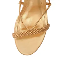 Maxima Ankle-Wrap Cork Platform Sandals