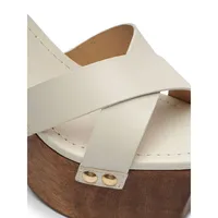 Gaylah Leather Platform Sandals