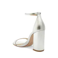 Cadey Lee Leather Block-Heel Sandals