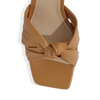 Mindy Ankle-Strap Leather Sandal