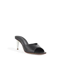 Dethli Pin-Heel Mule Sandals