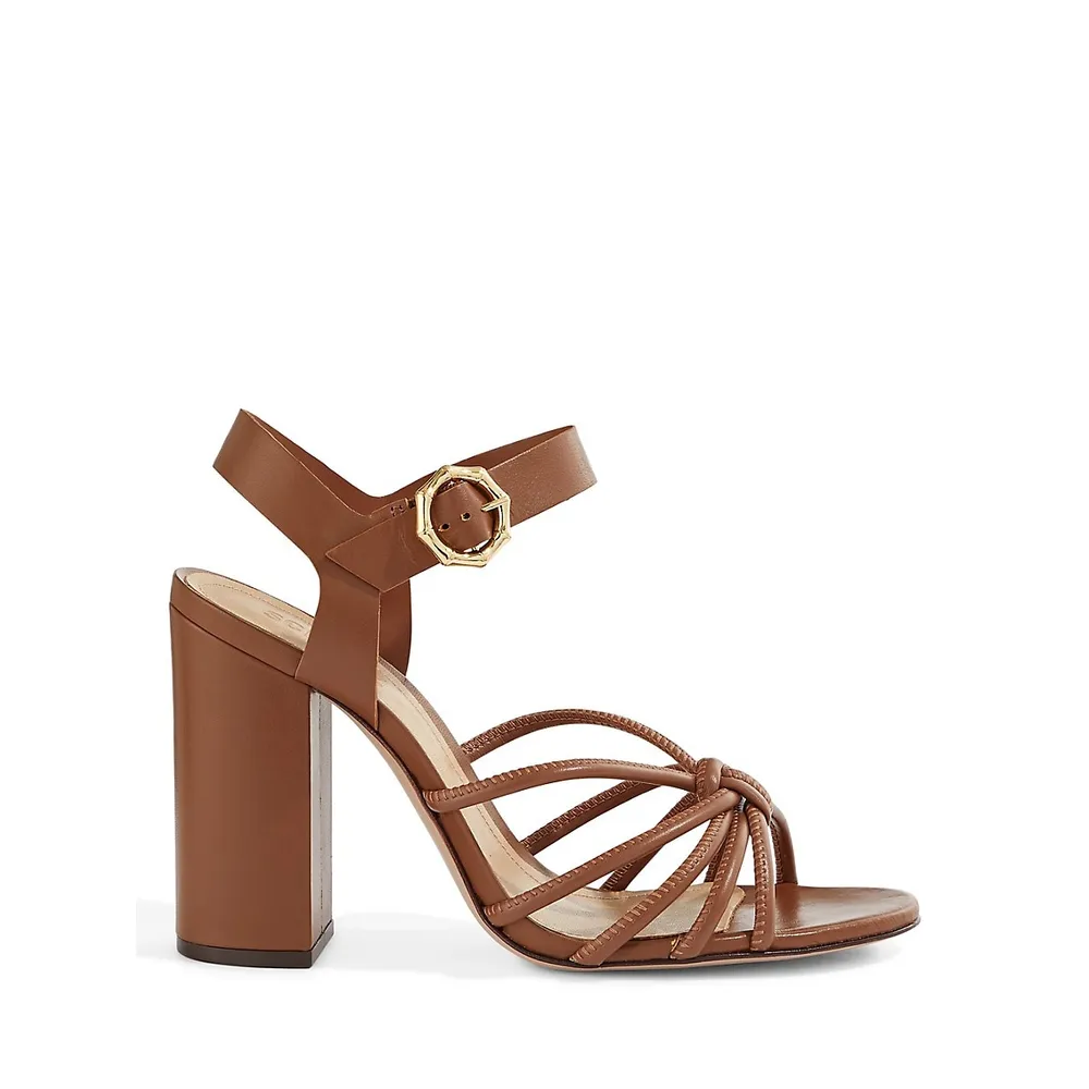 Mahi Leather Block-Heel Sandals