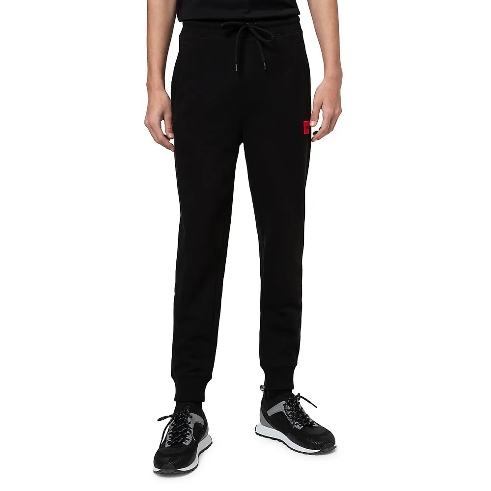 Drawstring Cotton Tracksuit Pants