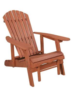 Reclining Adirondack Chair With Pull-Out Ottoman