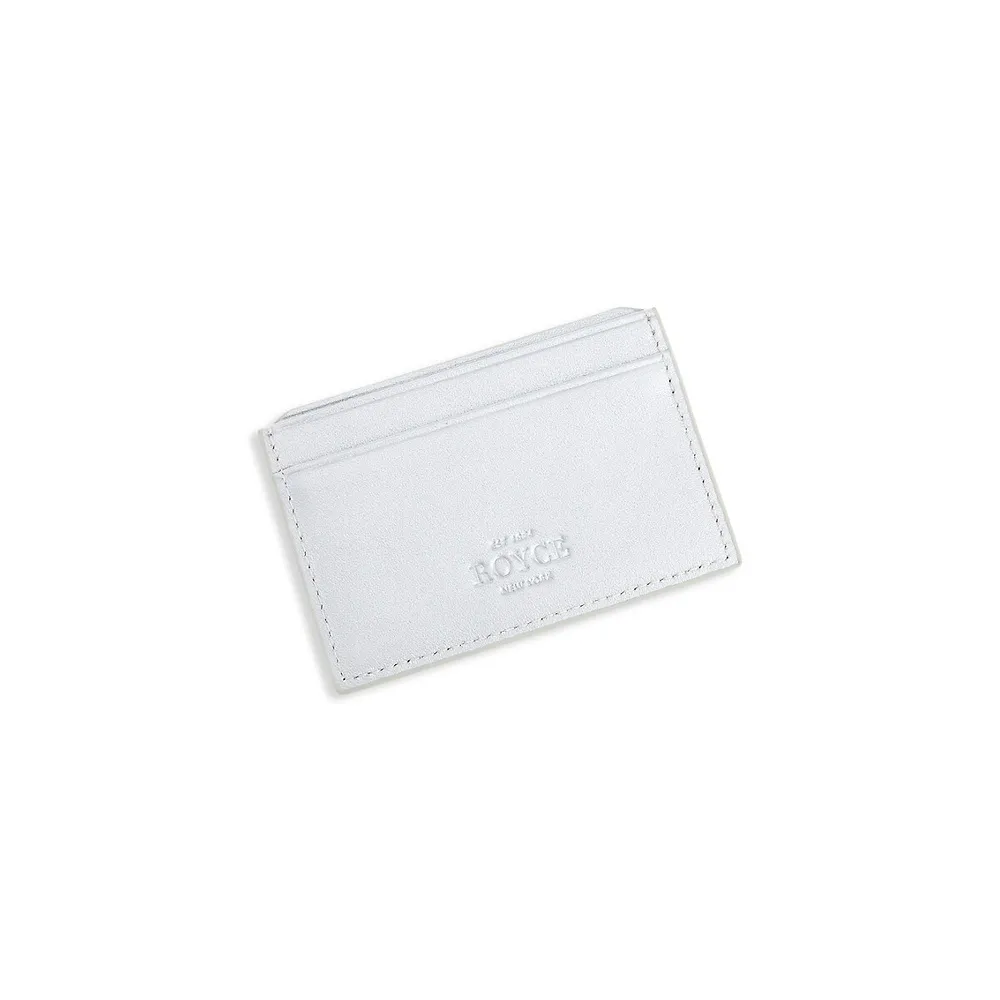 Porte-cartes professionnel en cuir avec protection RFID