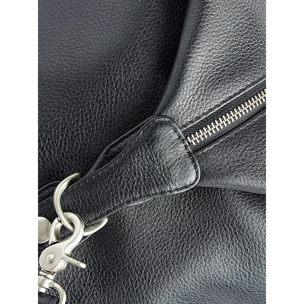 Leather Executive Weekender Duffel Bag