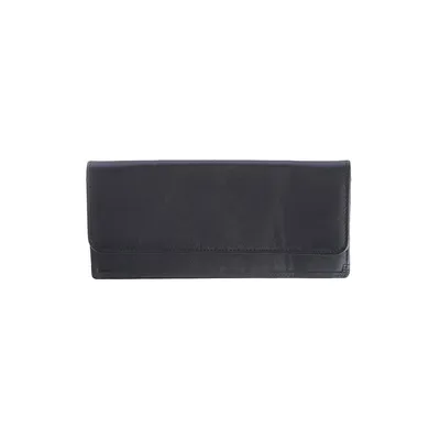Pochette-portefeuille en cuir à protection RFID