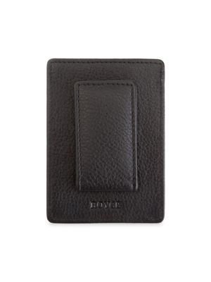 Magnetic Leather Money Clip Wallet