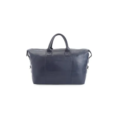 Executive Leather Overnight Bag