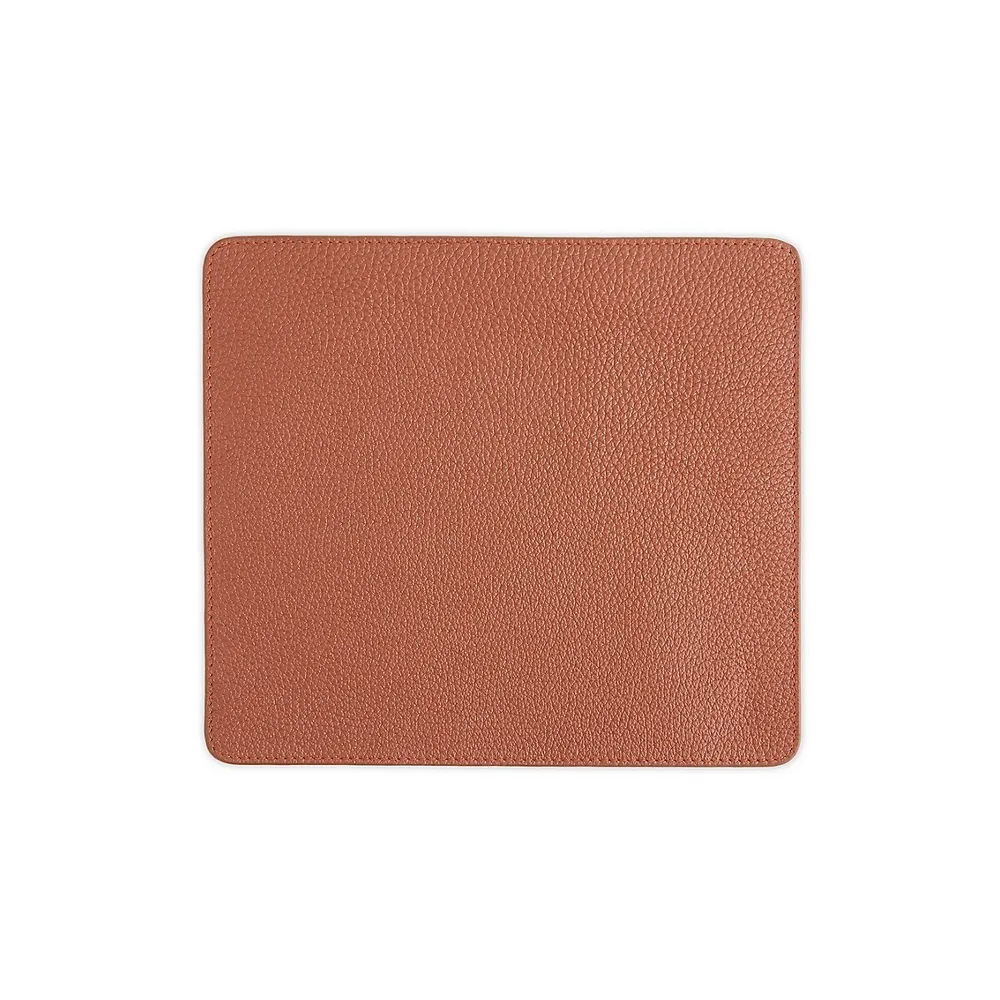 New York Pebble Grain Leather Mouse Pad