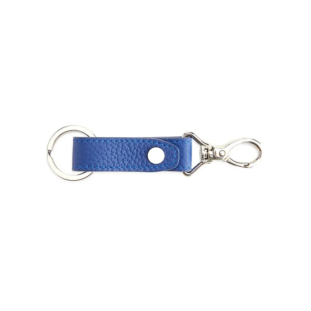 Royce New York Leather Loop Key Fob