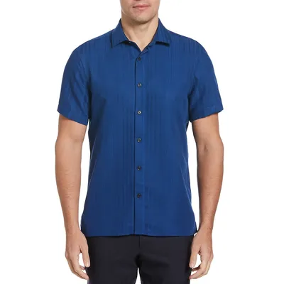 Short-Sleeve Dobby Shirt