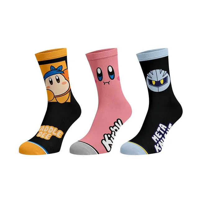 Kirby 3 Pack Juniors Ankle Socks 