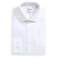 Slim-Fit Textured Non-Iron Dress Shirt