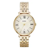 Jacqueline Stainless Steel Goldtone Watch