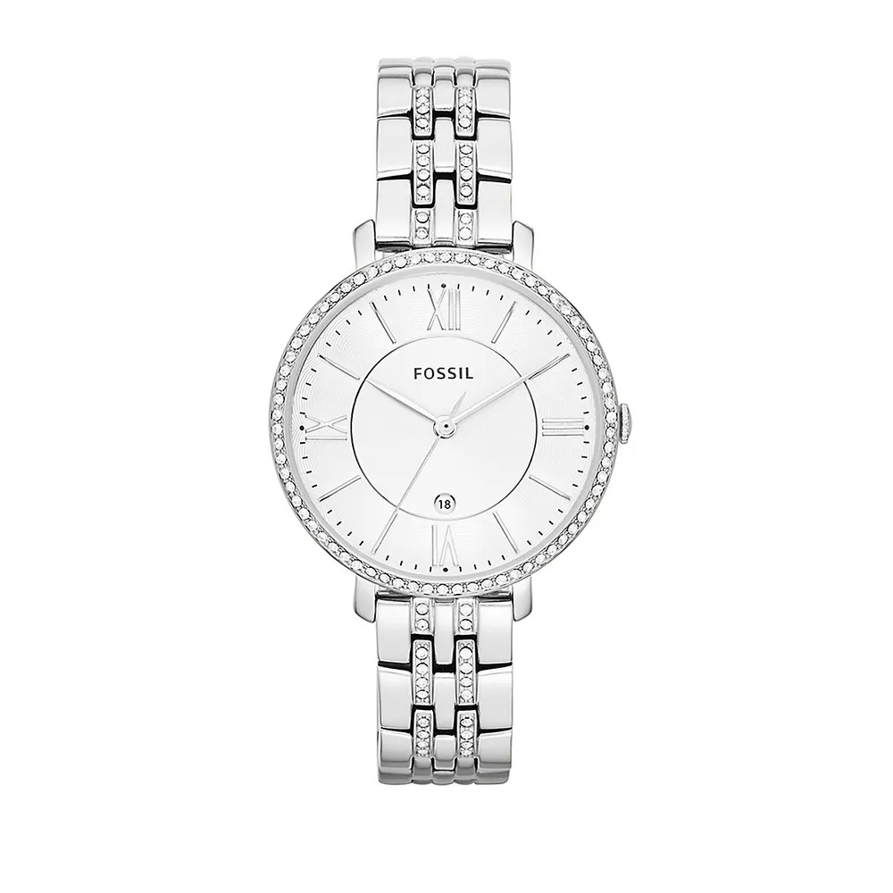 Jacqueline Date Stainless Steel Watch