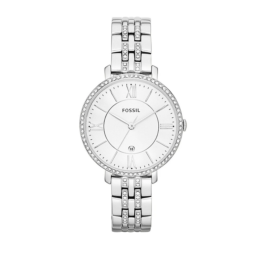 Jacqueline Date Stainless Steel Watch