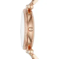 Analog Carlie Rose Goldtone Stainless Steel Bracelet Watch ES4301