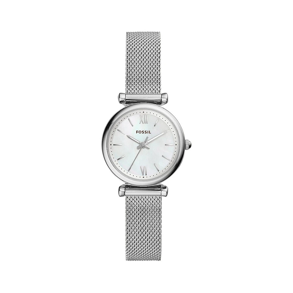 Montre-bracelet en acier inoxydable Carlie Mini