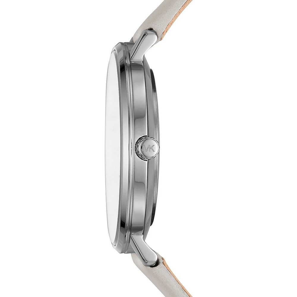 Montre Pyper en cuir gris à trois aiguilles MK2797