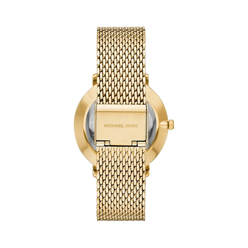 Pyper Three-Hand Gold-Tone Stainless Steel Watch